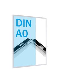 10 Stuks - Kliklijsten, aluminium, A0 wit | in verstek