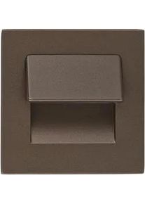 Evenes Wandeinbauleuchte Life LV230/BR/BC, 230V, Braun - 70 x 70 x 43 mm
