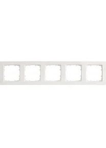 Siemens Rahmen 80-mm-Maß 5-fach, 364 mm x 80 mm titanweiß