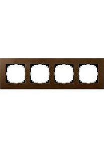 Merten M-Plan Holzrahmen, 4-fach, Walnuss