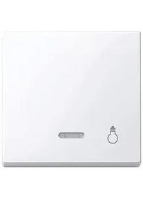 System M, Wippe mit Fenster Merten, Aufdruck Licht, aktivweiß glänzend