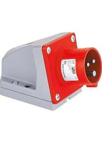 PCE CEE-Wandgerätestecker 32A, 5-polig, 400V Twist, IP44 - Schraubklemmen