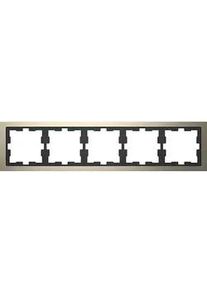 Merten D-Life Metallrahmen, 5-fach, Nickelmetallic