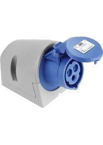 PCE CEE-Wandsteckdose Turbo IP44 230V, 16A blau/grau, schraublos