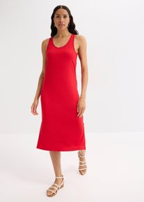 Abito midi a coste morbide - Rosso - Taglia 42/44 (S) - bonprix