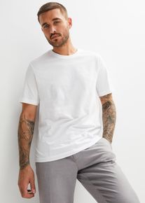 T-shirt in puro cotone biologico (pacco da 2) - Bianco - Taglia 52/54 (L) - bonprix