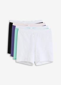 Boxer aderenti in lunghezza media con cotone biologico (pacco da 4) - Blu - Taglia 46/48 (M) - bonprix