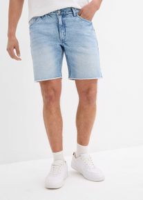 Bermuda elasticizzati in jeans con orli aperti relaxed fit - Blu - Taglia 38 - bonprix