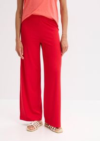 Pantaloni a palazzo con cinta comoda - Rosso - Taglia 62/64 (3XL) - bonprix