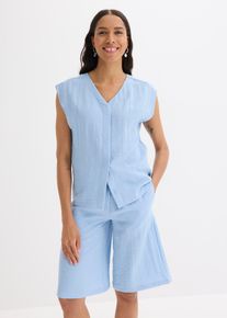 Top in misto viscosa leggero - Blu - Taglia 48 - bonprix