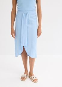 Gonna midi in crêpe leggero - Blu - Taglia 48 - bonprix