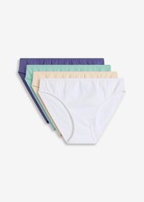 Slip con cotone biologico (pacco da 4) - Blu - Taglia 62/64 (3XL) - bonprix