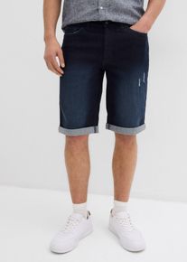Bermuda elasticizzati in jeans con fondo risvoltato regular fit - Blu - Taglia 42 - bonprix