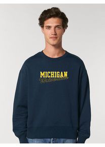 American Universities Sweatshirt "Michigan Wolverines" donkerblauw -