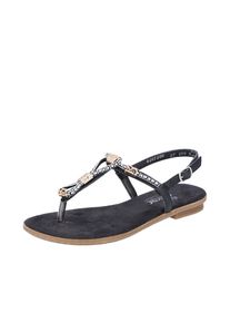 Rieker Zehentrenner Damen goldgelb / silbergrau / schwarz Größe 38