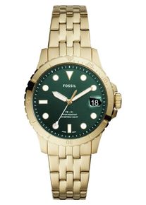 Fossil Uhr Damen gold / grün Größe One Size