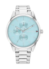 Tommy Hilfiger Dames Analoog horloge 'CAMILLE' lichtblauw / zilver One Size