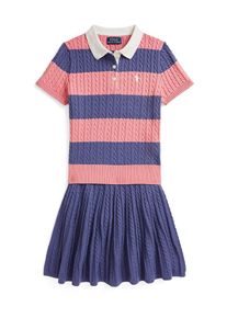 Polo Ralph Lauren Set Mädchen indigo / altrosa / offwhite Größe 130/134