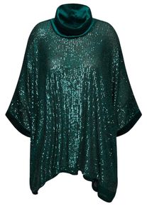 Ulla Popken Tunika Damen dunkelgrün Größe M/XL