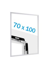 Cadre clic-clac B1 standard blanc | 25 mm | En onglet, aluminium
