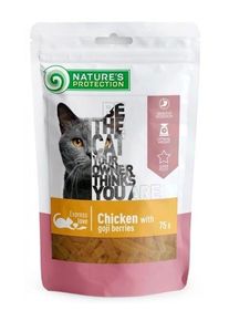 Natures P Snack cat with chicken and goji berries dices 12 x 75 g