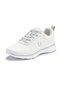 Lascana Dames Sneaker in wit/lichtgrijs ,maat 36, Witt, 40% Leer, 40% Imitatieleer