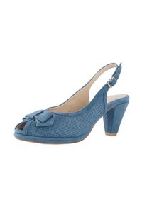 Andrea Conti Dames Sandalen in blauw ,maat 37, Witt, 100% Runderleer