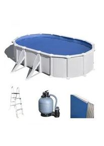 GRE Atlantis Oval 610x375x132cm - Oberirdischer Stahlpool