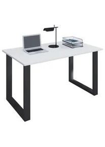 Vcm Mid.you Schreibtisch , Schwarz, Weiß , Holzwerkstoff , rechteckig , U-Form , 80x76x110 cm , in verschiedenen Holz-Dekoren erhältlich , Büromöbel, Schreibtische, Schreibtische