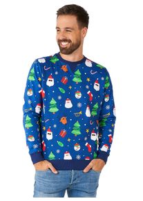 OppoSuits Festivity Blue Sweater