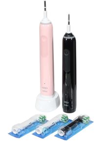Braun Oral-B Pro3 3900 elektrische Zahnbürste Schallzahnbürste 3 Programme Druckkontrolle schwarz rose