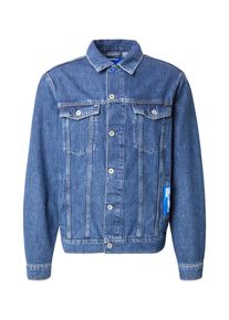 KARL LAGERFELD JEANS, Mænd, Overgangsjakke, Blue Denim, Størrelse M
