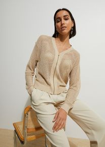 bonprix Sweter rozpinany, beżowy, 40/42
