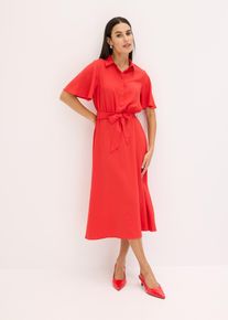 bonprix Femei Rochie-bluză, roşu, 48