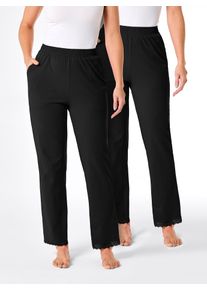 feel good Damen Jogginghose in schwarz, Größe 44/46