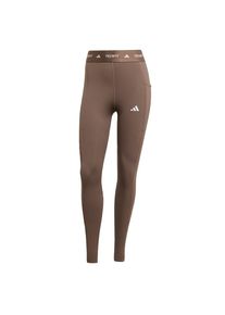 adidas Performance Dames Sportbroek 'Stash' mokka / wit 4XS