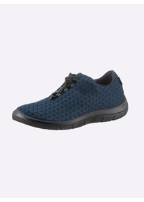 Heine Dames Sneaker in marine ,maat 39, Witt, 50% Kunststof, 50% Textiel