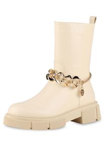 VAN HILL Stiefel ' Samantha ' Damen beige Größe 36