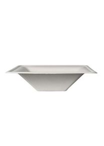 Papstar 12 sockerrörsskålar Aida kvadrat 16cm