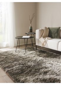 Tapis poil ras shaggy Whisper Gris 140x200 cm - Tapis poil court design moderne pour salon