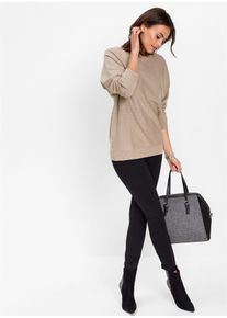 Handtas - zwart - maat 31x33 cm - vegan - bonprix