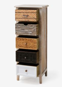 Ladekast met 5 lades - beige - maat 92x35 cm - bonprix