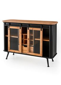 Dressoir - zwart - maat 78x105 cm - bonprix