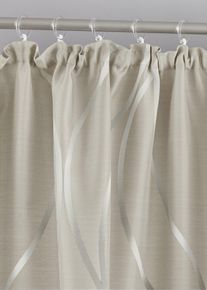 Gordijn van jacquard (1 stuk) - beige - maat 175x140 cm - bonprix