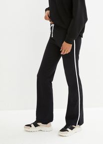 Jogggingbroek van jersey met stretch - zwart - maat 36/38 (S) - met katoen - bonprix