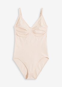 Naadloze corrigerende body sterk corrigerend - beige - maat 5 (XL) - bonprix