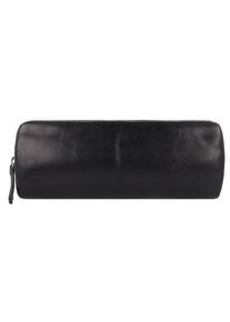 Leonhard Heyden Estuche para lápices Cambridge de cuero 20,5 cm negro