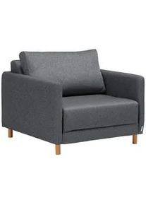 Cantus Schlafsessel , Dunkelgrau , Textil , 89x79x94 cm , Stoffauswahl, Liegefunktion , Wohnzimmer, Sofas & Couches, Schlafsofas, Schlafsessel