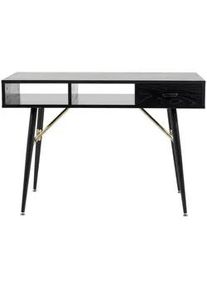 Vcm Livetastic Konsole , Schwarz , Metall, Holzwerkstoff , furniert , 110x75x110 cm , Kleinmöbel