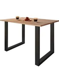 Vcm Mid.you Schreibtisch , Schwarz, Sonoma Eiche , Holzwerkstoff , rechteckig , Kufe , 160x76x80 cm , Büromöbel, Schreibtische, Schreibtische